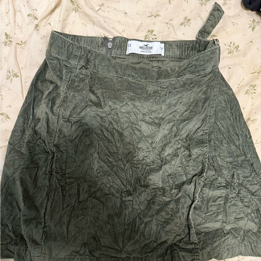 Hollister Olive Mini Skirt
